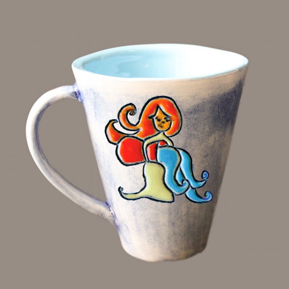 Aquarius zodiac sign- cone mug Aquarius zodiac sign- cone mug