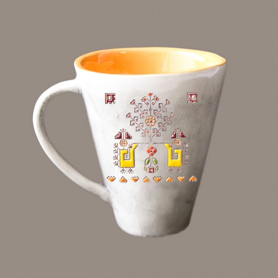 Bulgarian embroidery 7 - cone mug