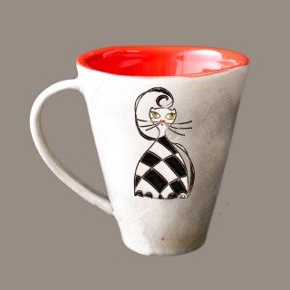 Cat model 5 cone mug