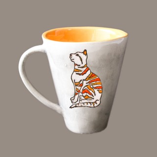 Cat model 6 cone mug