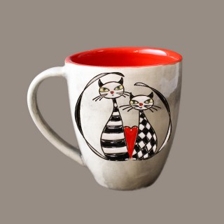Cats in love Mug bell