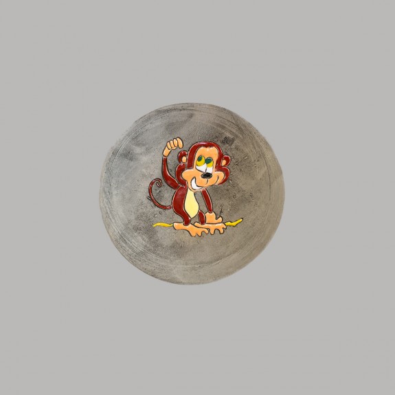 Funky monkey plate size S Funky monkey plate size S