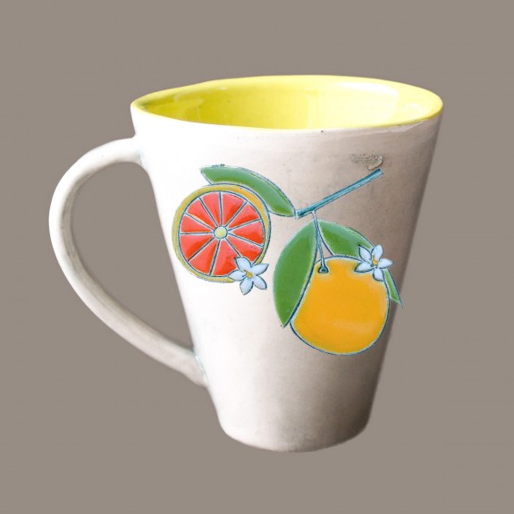 Grapefruit 1 - cone mug