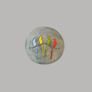 Parrots plate size S