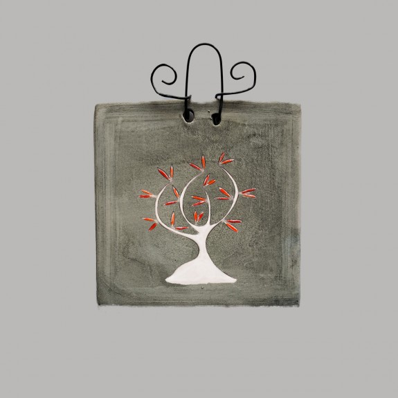 Red leaves tree mural size S