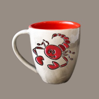 Scorpio zodiac sign mug bell