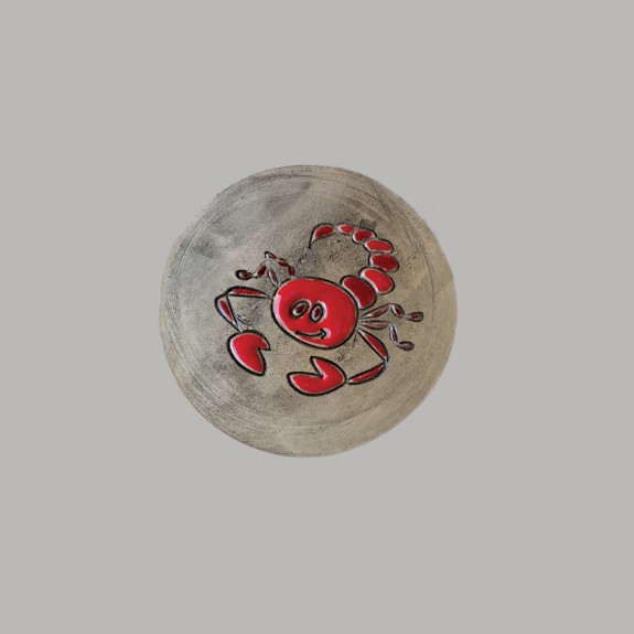 Scorpio zodiac sign plate size S
