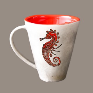 Sea horse - cone mug