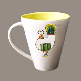 The White Hen  - cone mug