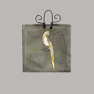 The white parrot mural size S