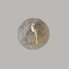 The white parrot plate size S The white parrot plate size S