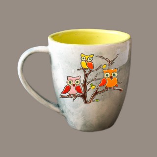 Three owls - mug bell