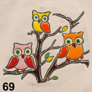 Three owls