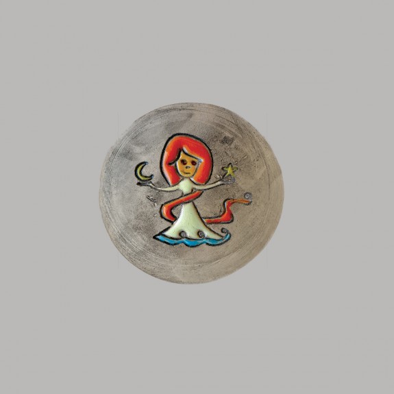 Virgo zodiac sign plate size S Virgo zodiac sign plate size S