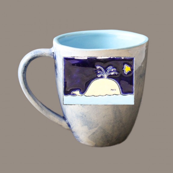Whale-model 2 mug bell